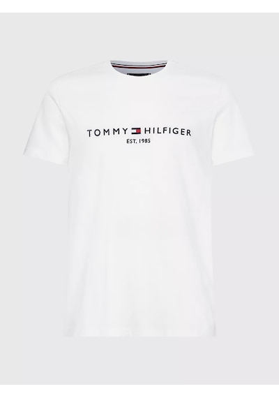 Tommy Hilfiger Erkek Core Tommy Logolu T-shirt -beyaz Beyaz