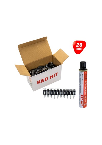 Red Hit Gzt-20 Çelik Zemin Çivisi 20 Mm Gaz Dahil 1000li Paket