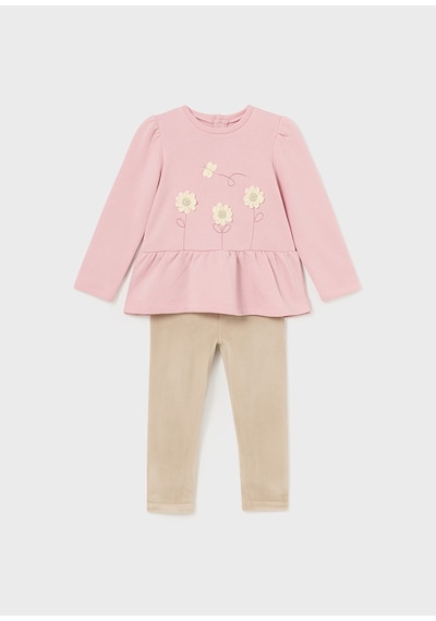 Mayoral Bebek Set Tayt Kadife - Mayoral - Krem - 36-ay - 2765-krem-36-ay