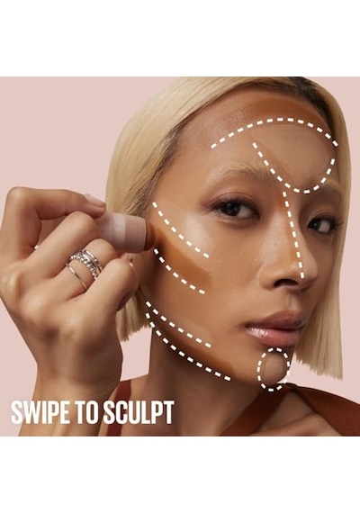 Maybelline New York Lifter Stix Yüz Şekillendirici Stick- 45 Kızılcık Tohumu Yağı, Doğal Kaplama, Şekillendirilmiş Görünüm, Komedojenik Olmayan, Çok Amaçlı Kontur
