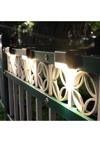 Hubrendy Kargo Solar Güneş Enerjili Şarj Edilen Köşebent Merdiven Veranda Bahçe Yolu Led Lamba Işık