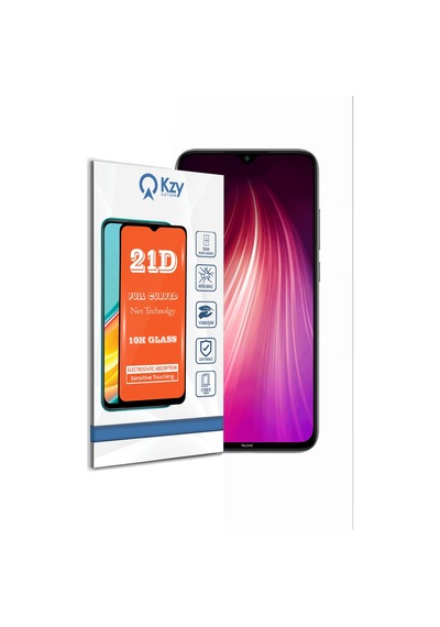 Xiaomi Redmi Note 8 ile Uyumlu Tam Kaplayan Temperli 21D Cam Ekran Koruyucu