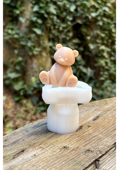 Rufus Concept Teddy Bear Mini Tekli Mum Kalıbı Silikon