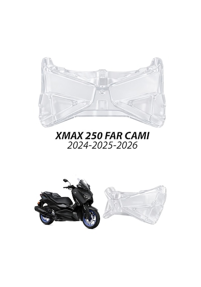 Yamaha Xmax Uyumlu Far Cam 2024-2026 Model Arası Yedek Far Camı