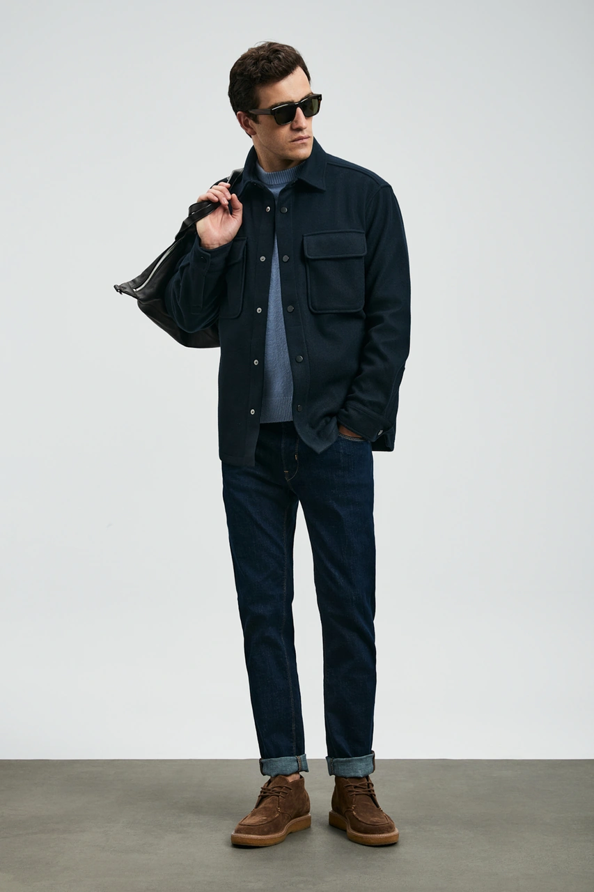 Lufian Sky Smart Jean Erkek Pantolon Slim Fit Mavi Mavi 112200226100300 Mavi