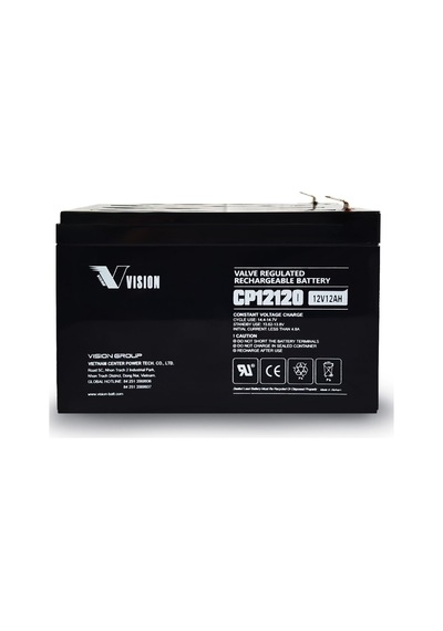 Vısıon Cp12120 12v 9amper Kuru Tip Akü Tse Belgeli