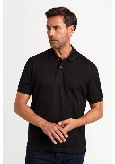 Bisse Erkek V Yaka T-shirt Sıyah Tsnos24y24102 D99 Siyah