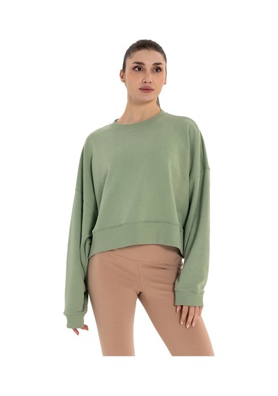 Inguz Oversize Sweatshirt Su Yeşili