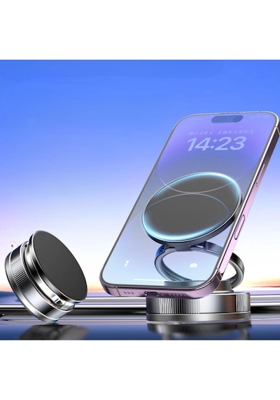 Bay Vakumlu Manyetik Telefon Tutucu Güçlü Vakum 360 Derece Döner Araç İçi Telefon Standı, Ultra Sabit Manyet Diğer