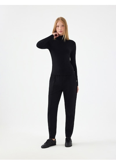 LOFT Slim Fit Kadın Bluz U.kol Lf2041243 Q1.v1 Siyah