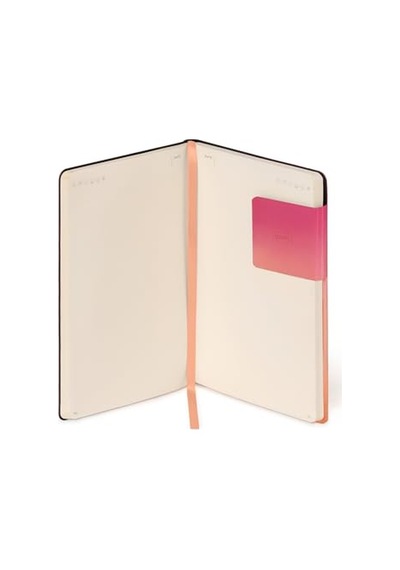Beyaz Sayfalı Not Defteri, M Beden, Fildişi Renkli Kağıttan, 90 G/m², 192 Sayfa, Yumuşak Kapak, Lastik Bant, Boyut
