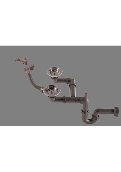 Franke Dominox Blanco Ukinox 1 5 Göz Evye Sifon Takımı Kare Taşmalı
