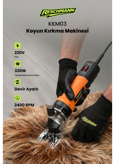 Reschmann R-kkm03 Profesyonel Koyun Kırkma Makinesi 320w - 2400 Rpm