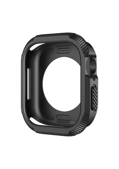 Kilifone - Apple Uyumlu Watch 10 46mm - Kasa Koruyucu Silikon Tpu Watch Gard 17 - Siyah