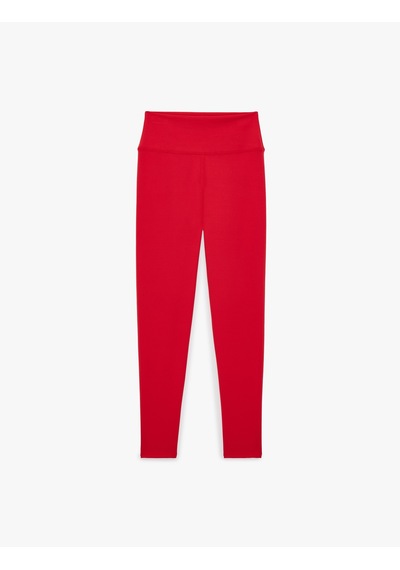 Koton Yüksek Bel Slim Fit Spor Tayt Kırmızı 6sak40301nk