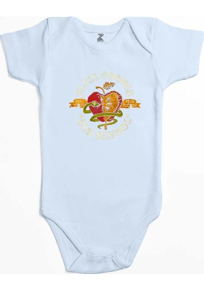 Zepplin Giyim Alice Cooper Old School Mavi Bebek Body Zıbın
