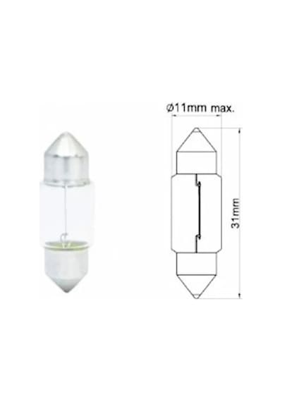 Sofit Tavan Ampulü 12v 10w 31mm Normal Cam 2218 Onkar 415-022-009