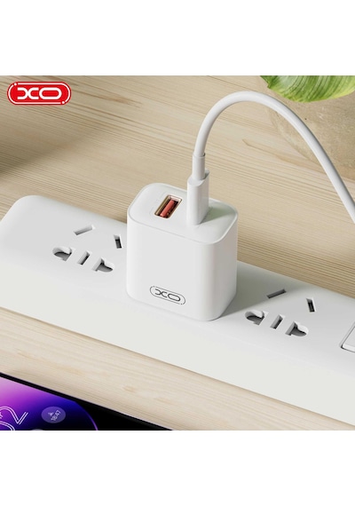 Ce12 Eu 20w Pd & Qc 3.0 Hızlı Şarj Adaptörü Type-c Ve Usb Çift Çıkışlı Apple Uyumlu iPhone & Android Adaptör