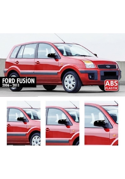 Ford Fusion 2006 2012 Yarasa Ayna Kapak Parlak Siyah Abs Plastik
