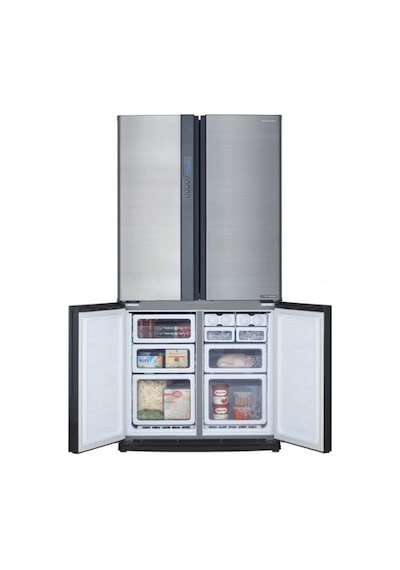 Sharp SJ-EX820F2-SL 4 Kapılı 605 LT No-Frost Gardırop Tipi Buzdolabı