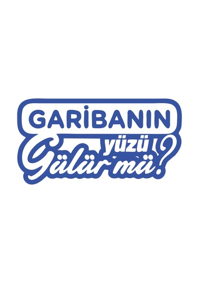 Garibanın Yüzü Gülür Mü Araba Sticker 17x17 Cm Mavi