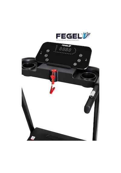 Fegel FG-12 Manuel Eğimli FitShow Destekli Bluetooth Hoparlörlü Katlanabilir Koşu Bandı