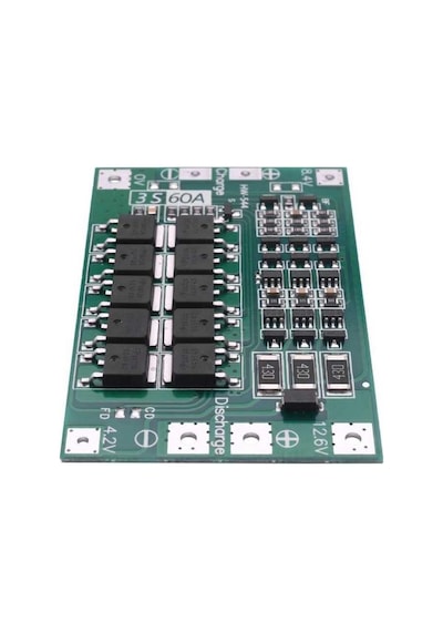 3S 60A Li-ion 18650 BMS Batarya Koruma Kartı
