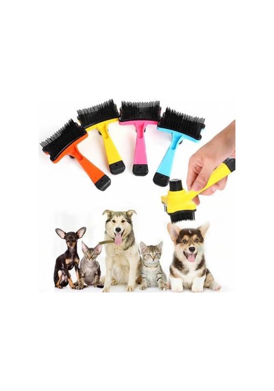 3b Trend Otomatik Tuşlu Evcil Hayvan Fırçası Kedi Köpek Tarağı Tüy Toplama