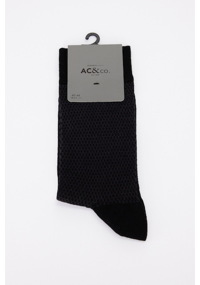 AC&Co / Altınyıldız Classics Erkek Sıyah Tekli Çorap Siyah