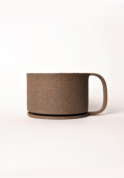 Toffee Kahverengi Kahve Fincanı 180 Ml Stoneware 1 Adet Beyaz - Çok Renkli