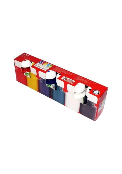 6 Renk 25ml Kumaş Boyası Sd946 Textile Color Çok Renkli