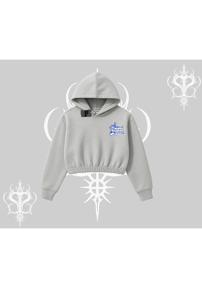 Tarzsokak Kitti Sweet Mini Logo Baskılı Oversize Tshirt Gri