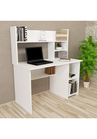 Kalenderdekor1 Kalender Dekor Jimmy 120 Cm Çalışma Masası Jm01 Beyaz
