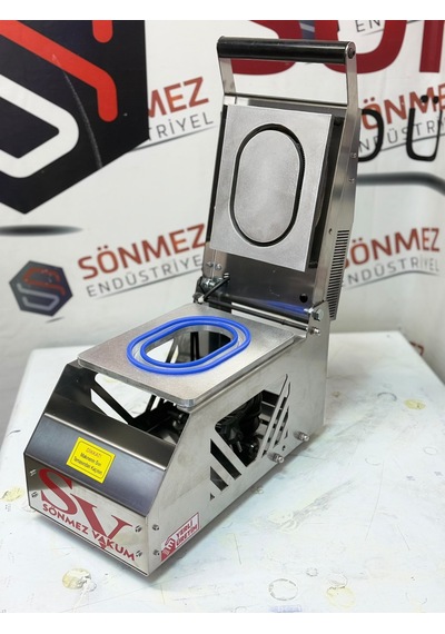 Sönmez Vakum Tekli 177 117 Oval Tabak Kapatma Makinesi Yemek Paketleme