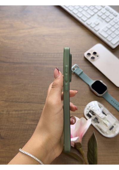 Redmi Note 13 Pro 4g Uyumlu Süper İnce Mat Ultra Thin Silikon Kılıf Yeşil
