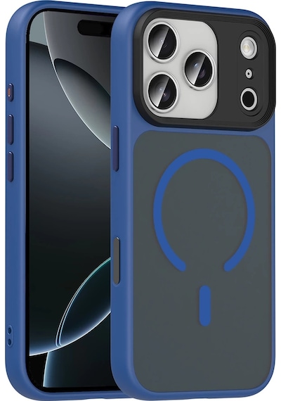 Apple Uyumlu iPhone  17 Pro Max Kılıf Mat Arka Yüzey Wireless Şarj Özellikli Zore Flet M-safe Kapak