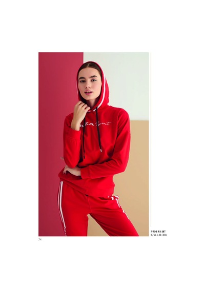 Senfoni 7908 Bayan Kapşonlu Spor Takım 001