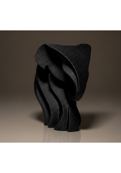 Modern Dalgalı Fil Heykeli 11 Cm Minimalist Ev Dekorasyonu Pla Malzeme.3d Baskı