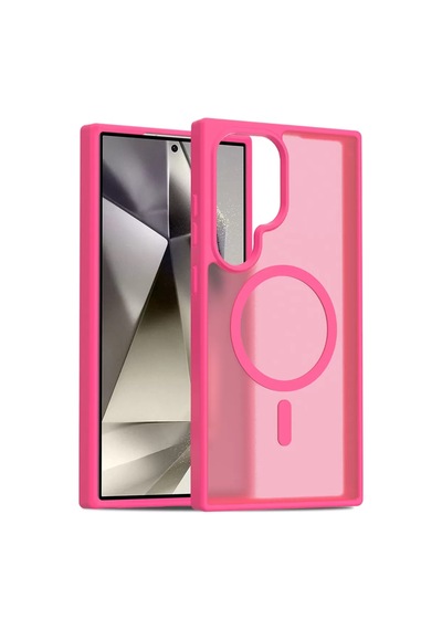 Samsung Galaxy Uyumlu  S24 Ultra Jota Magsafe Kapak - Rose