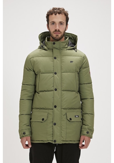 Bad Bear Colonel Puffer Thyme Yeşil Erkek Kapüşonlu Mont-soluk Yeşil