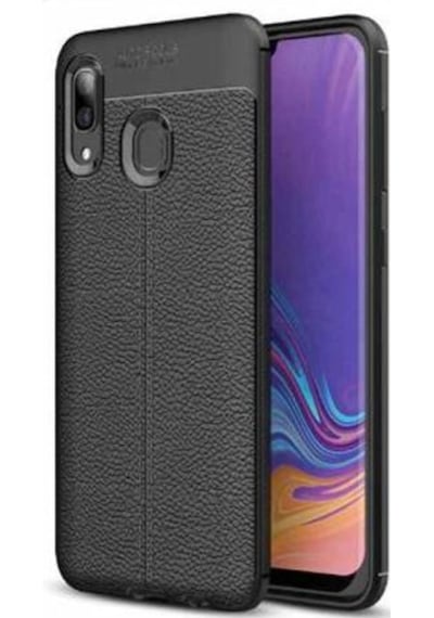 Galaxy A10S Kılıf Zore Niss Deri Desenli Silikon Kılıf