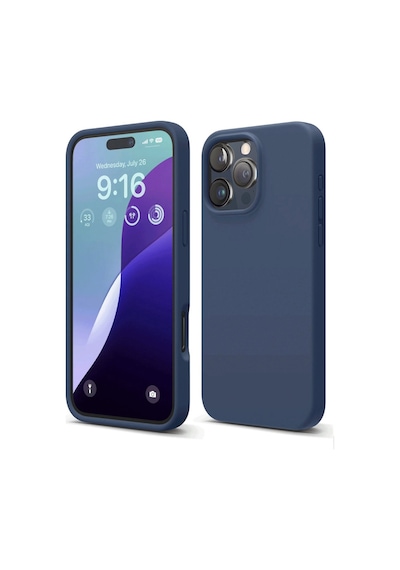 Apple İphone Uyumlu 16 Pro Kılıf First Silikon - Lacivert Renk