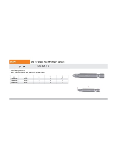 Beta 862ph-2 Yıldız Bits Uç Ürün Kodu 008620205