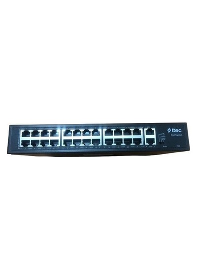 Ttec 26300pg, 24 Portlu, 10/100/ Fast Ethernet , 2 Gigabit Uplink, 24 Port Poe + 300w