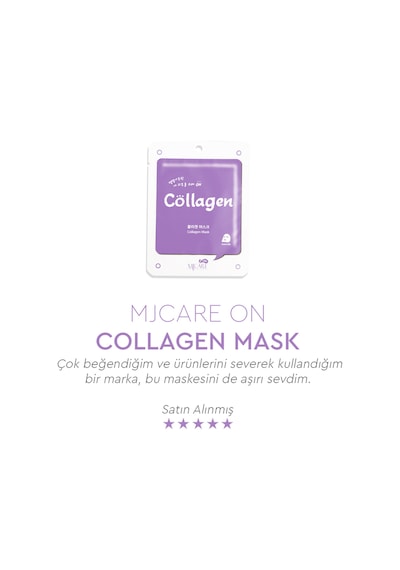 On Collagen Mask Kolajen Özlü Yüz Maskesi 10'lu