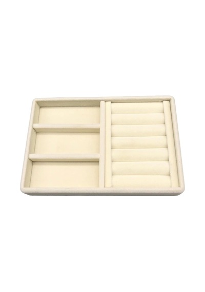 Yerli Üretim Süet Kumaş Krem Renk 22 Cm / 14 Cm Çekmece İçi