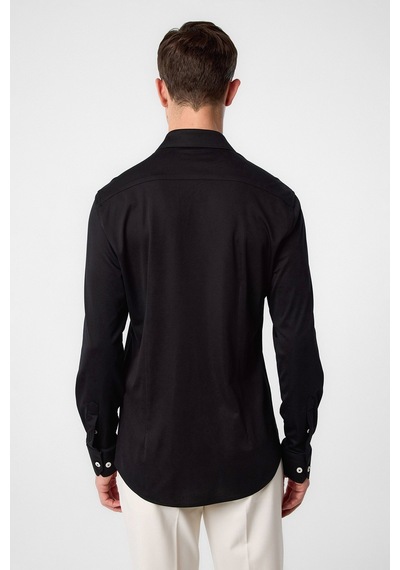 Antioch Slim Fit Erkek Gömlek Siyah