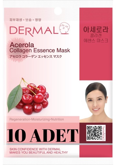 Dermal Barbados Kirazı Özlü Kolajen Maskesi 10 x 23 G