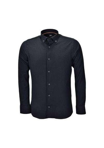 Erkek Silim Fit Spor Gofre Uzun Kol Gömlek Bgl-st03898 001