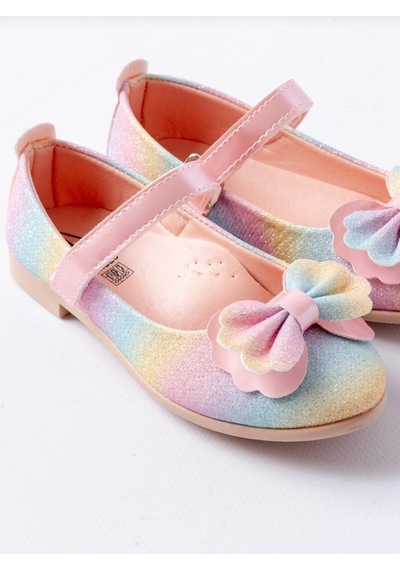Sy Store Pastel Gökkuşağı Simli Kız Çocuk Babet Fiyonk Detaylı Cırt Cırtlı Çok Renkli Sy Store Pastel Gökkuşağı Simli Kız Çocuk Babet Fiyonk Detaylı Cırt Cırtlı Çok Renkli